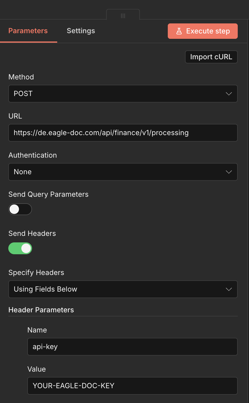 Configuring HTTP Request Headers for Eagle Doc API