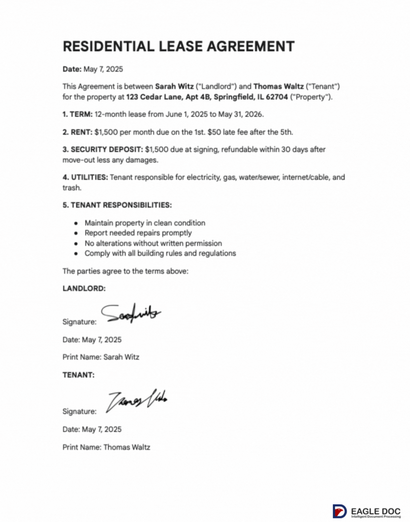 Signature Extraction from any document with AI
